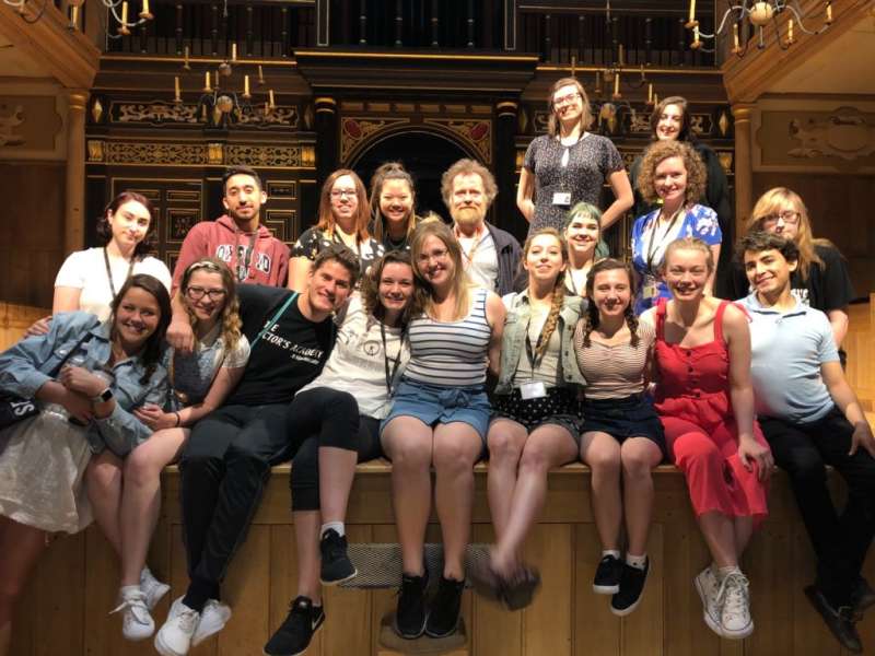 AIFS Abroad students studying theater abroad at Shakespeare's Globe Theatre in London, England