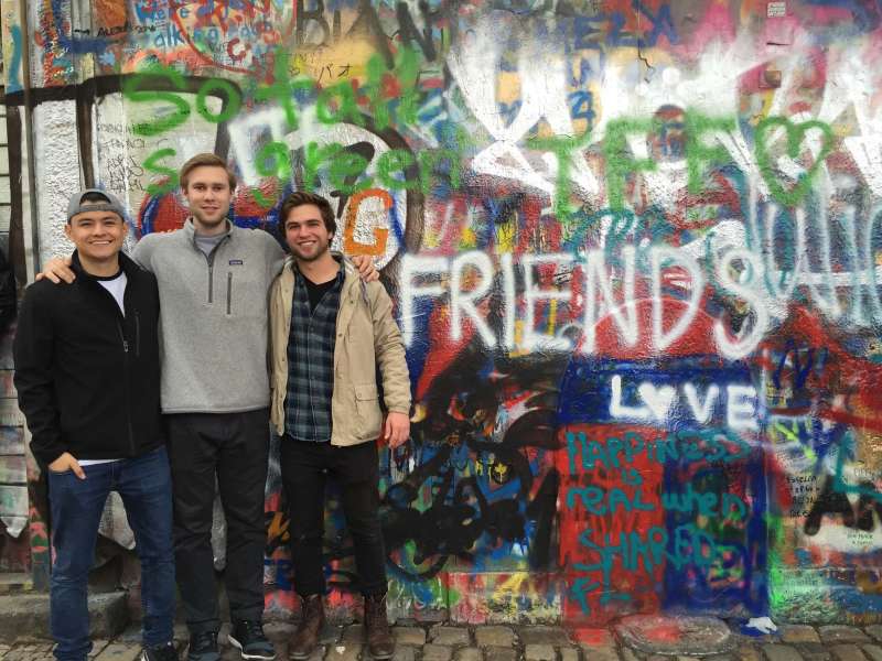 AIFS Abroad study abroad student in Prague, Czech Republic at the John Lennon Wall