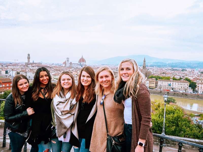 AIFS Abroad study abroad students in Florence, Italy