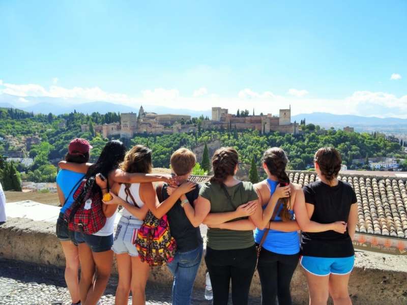 AIFS Abroad study abroad students in Granada, Spain