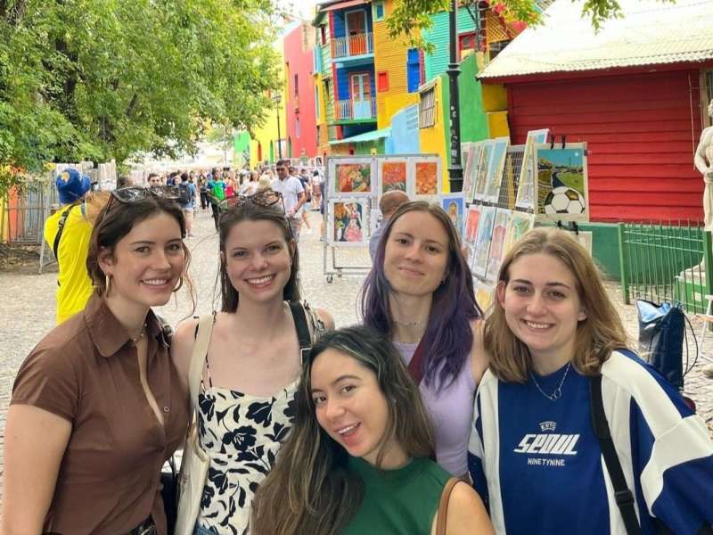 AIFS Abroad study abroad students in La Boca, Buenos Aires