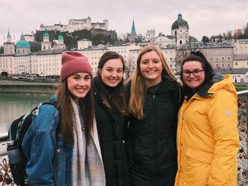 AIFS Abroad study abroad students in Salzburg, Austria