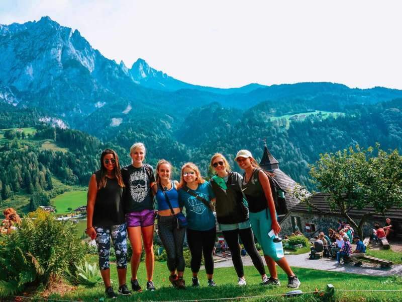 AIFS Abroad study abroad students in Salzburg, Austria