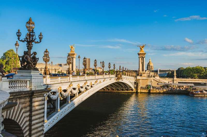 Alexandre Bridge in Paris by the Seine