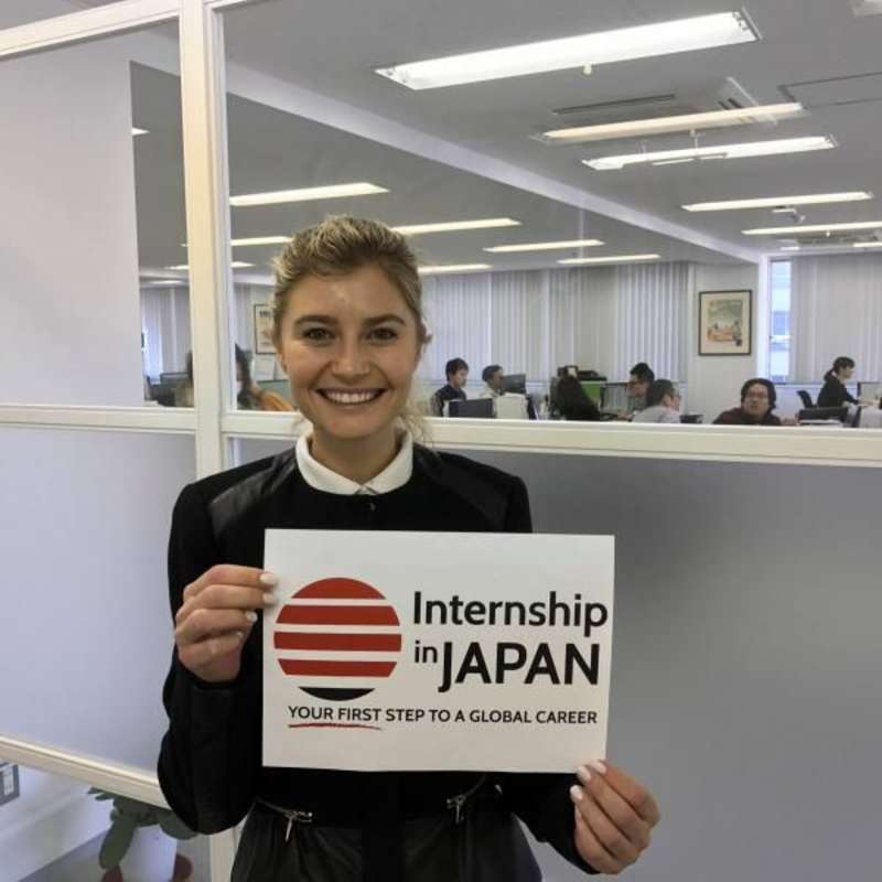 Internship in Japan, work place 