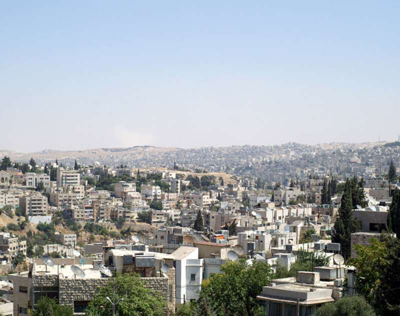 top view of Amman, Jordan