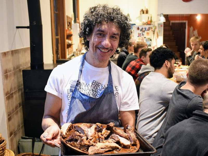 Asado with students
