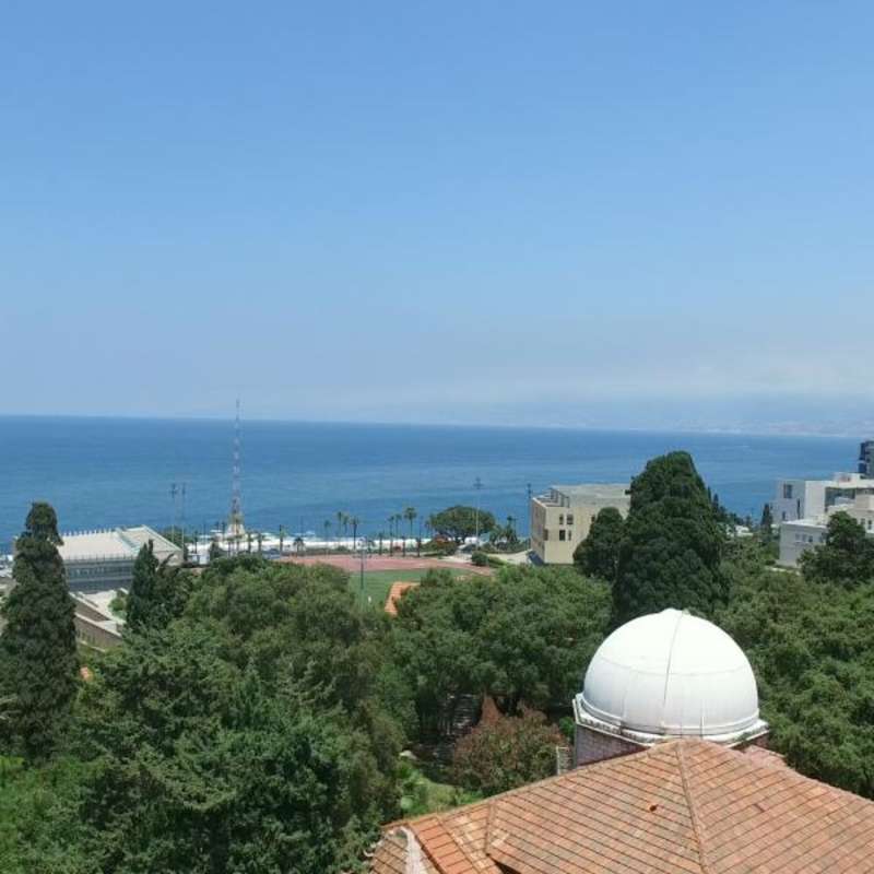 An aerial view of AUB