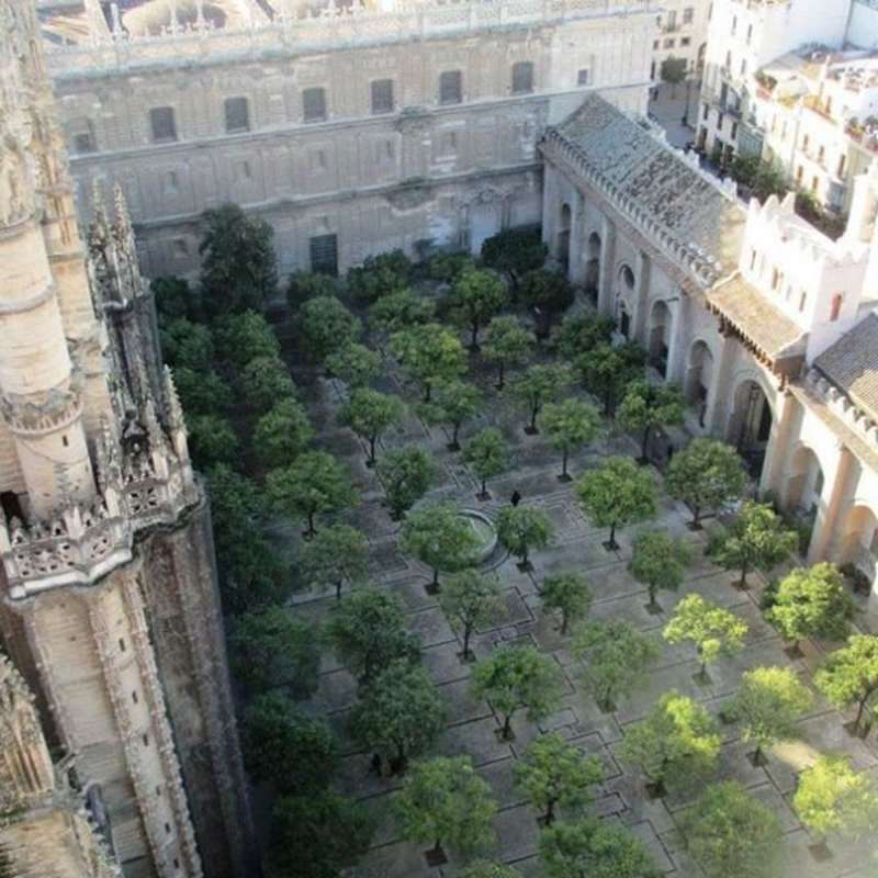 barcelona, spain, court yard
