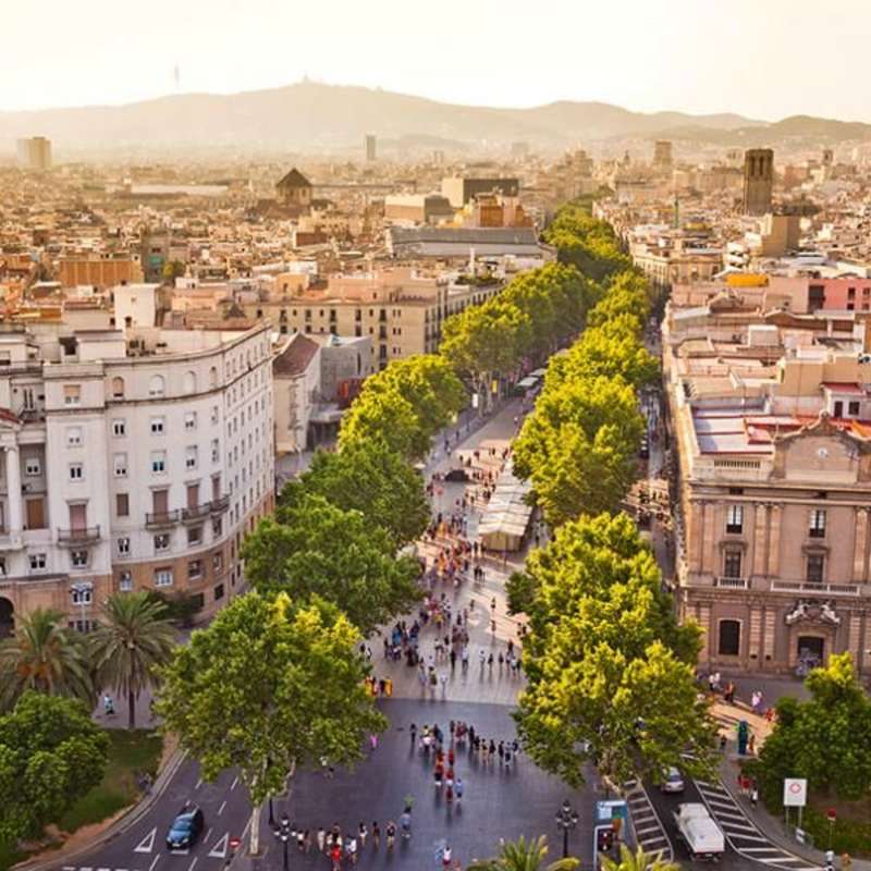 barcelona, spain, street vew