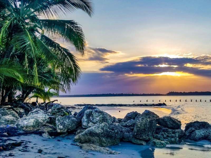 Beach view in Panama