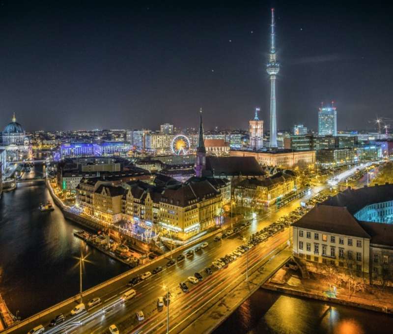 berlin at night