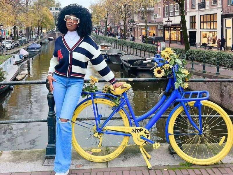 Biking in Amsterdam