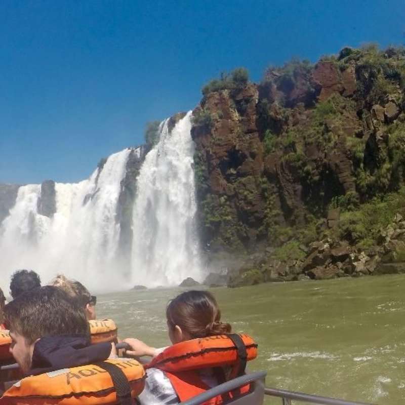 Boat ride at Iguazu Falls