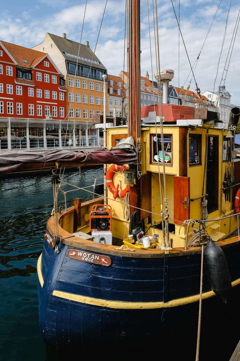 Boat on the water in Copenhagen