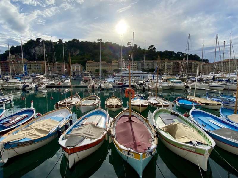 boats in marina in Nice