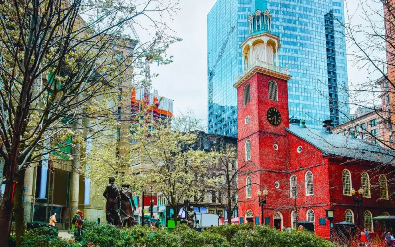 Boston streets and buildings