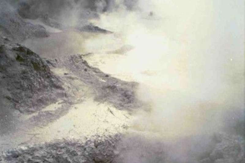 Bubbling and smoky mud Environmental Conservation North Island in New Zealand