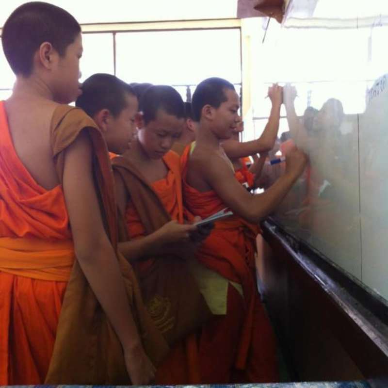 Teaching English to Monks in Thailand with Love Volunteers!