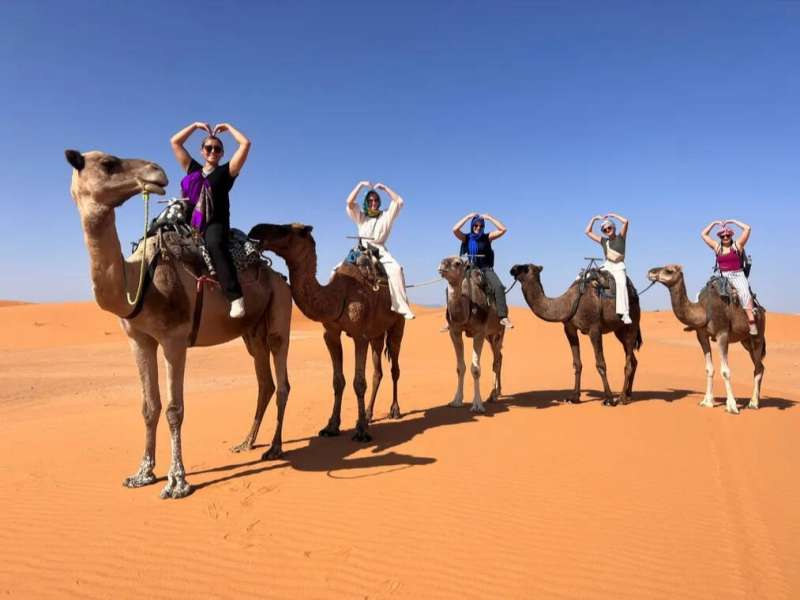 Camel Riding in the Sahara