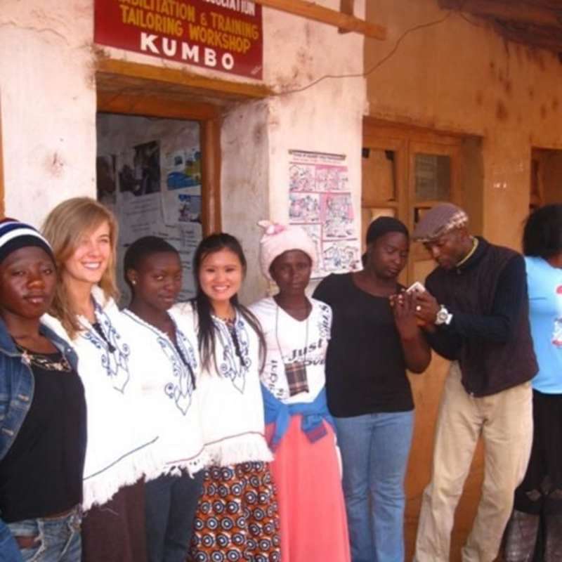 locals and volunteers together