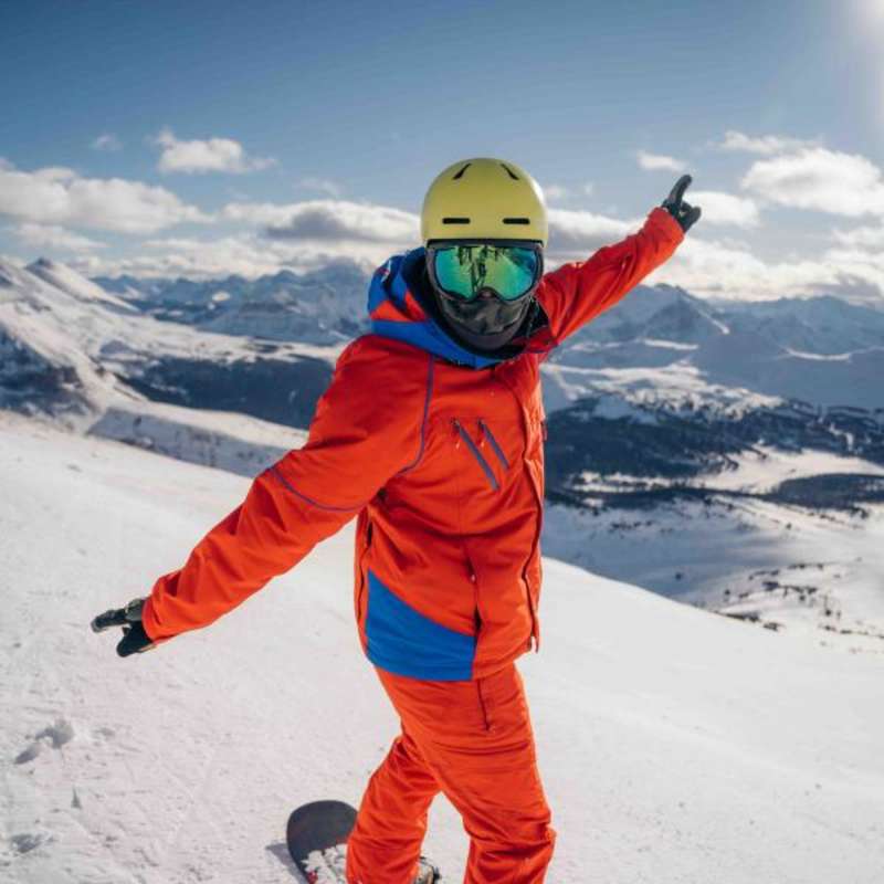 Snow patroller enjoying a day at the top of the world in Canada