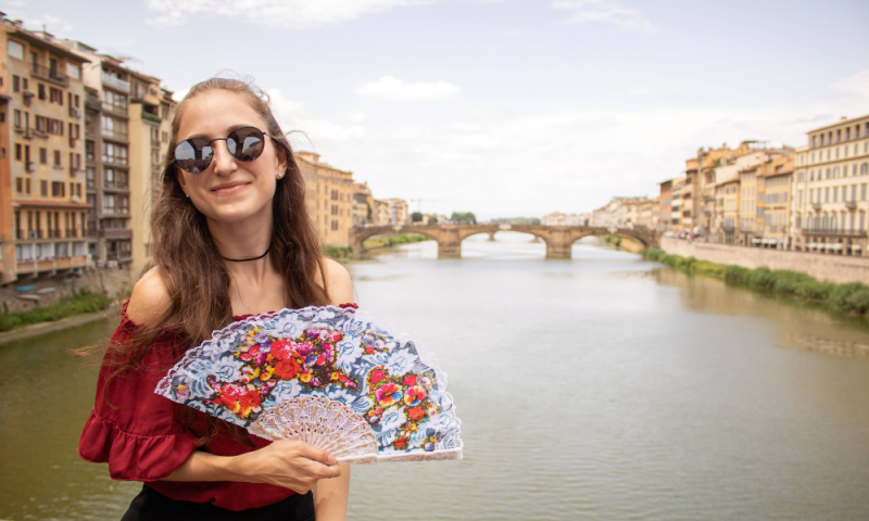 Capturing the Beauty of Florence with the Arno River in the Background