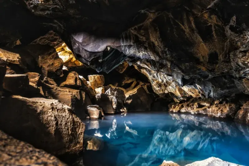 Cavern in Iceland