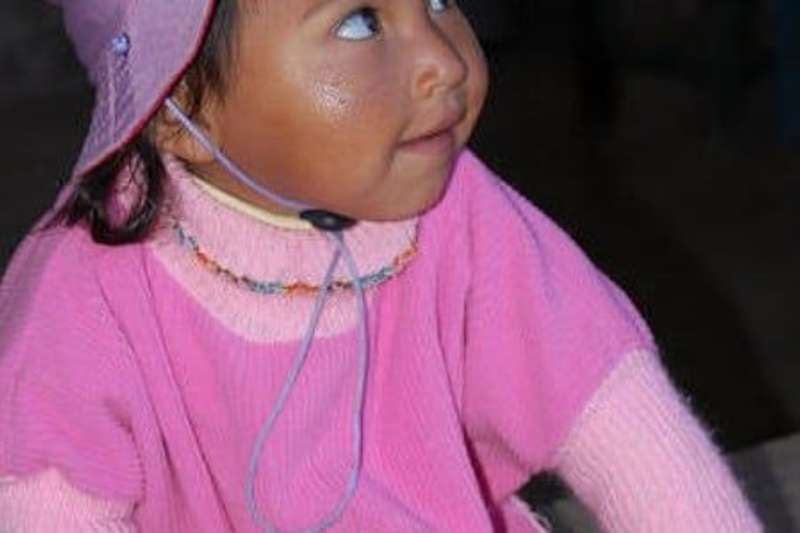 Cute girl in pink
