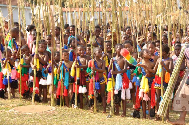 Children with reeds