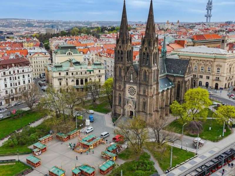 City of Prague from above