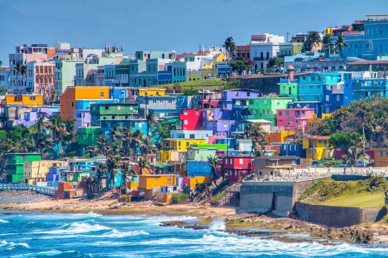 Colorful building in San Juan