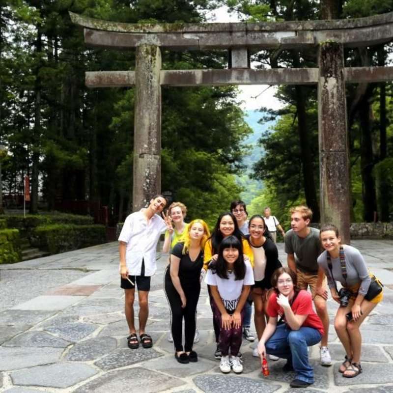 teens on a summer trip to Japan for high school students