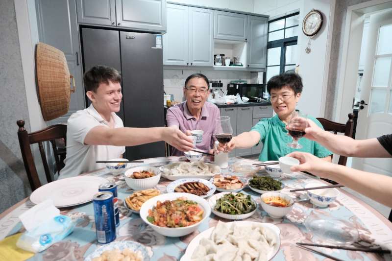 Dinner with family in China