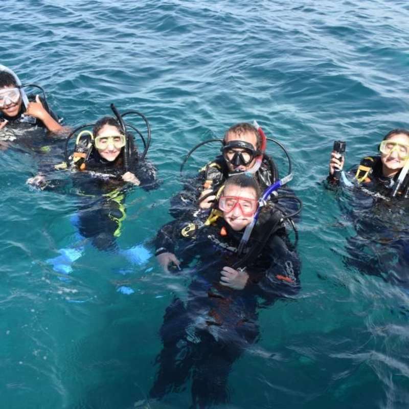 teens snorkeling in Fiji