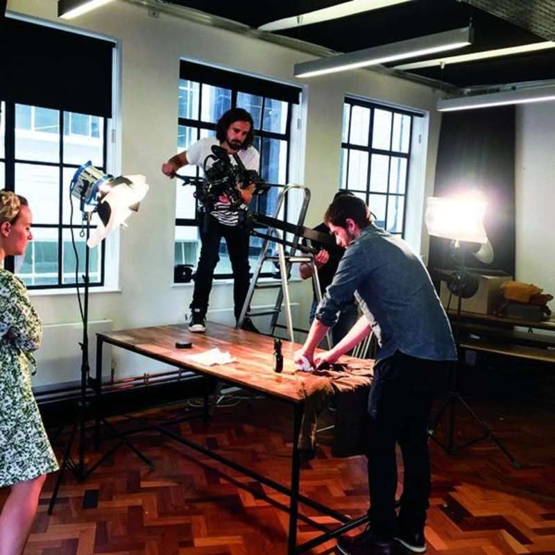 Students in Classroom Filming 