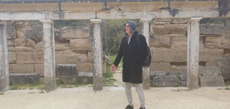 Excursion at an ancient Greek theater