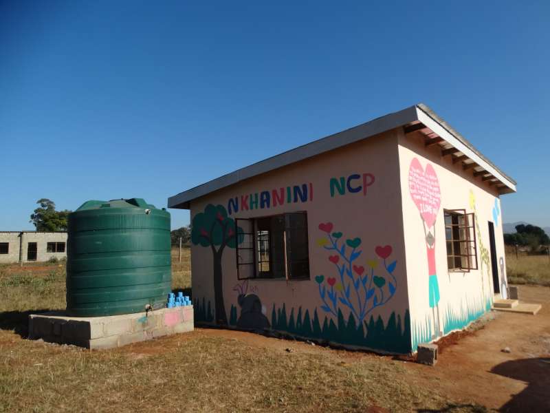 Finished preschool volunteer building project Swaziland