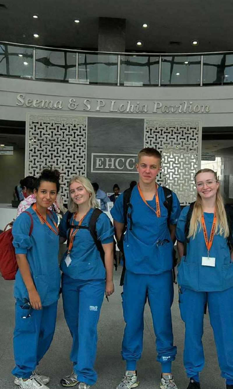 Gaining real-world healthcare experience. Medical interns shadow professionals in Jaipur’s top hospitals.