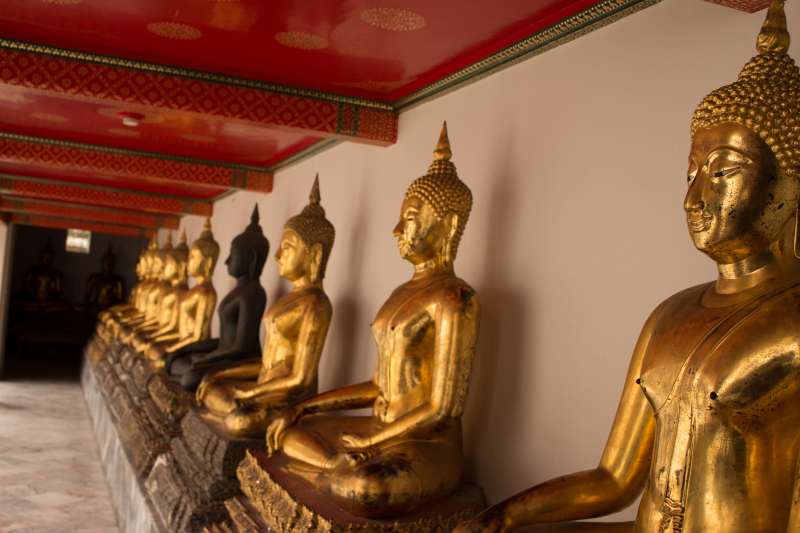 Golden Buddhas in Thailand