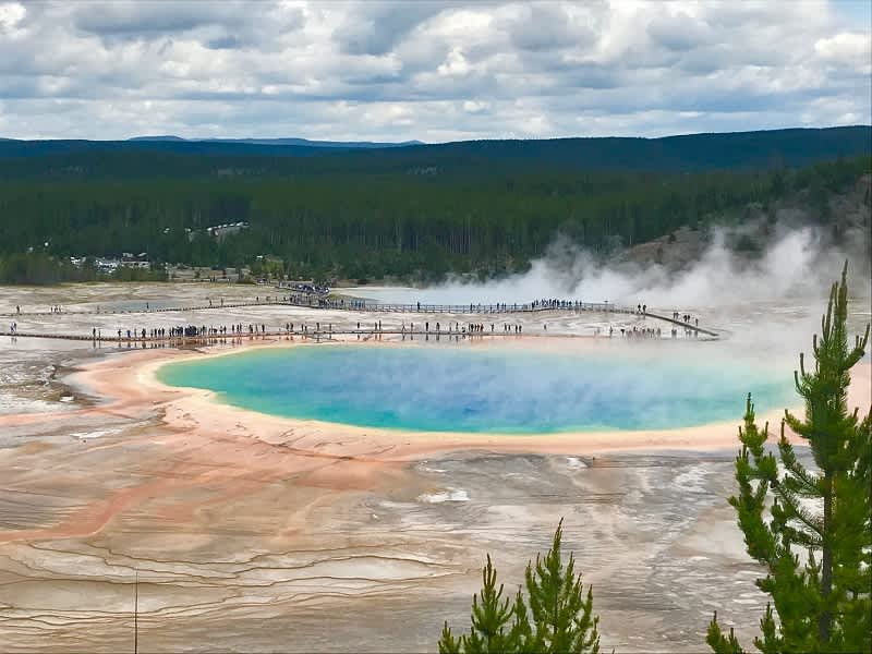 Grand Prismatic Spring in Yellowstone