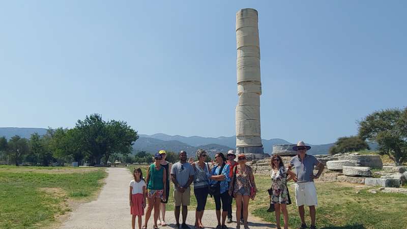 Greek course Samos visit at Iraion