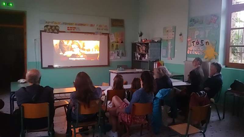 Greek Movie night at Methoni