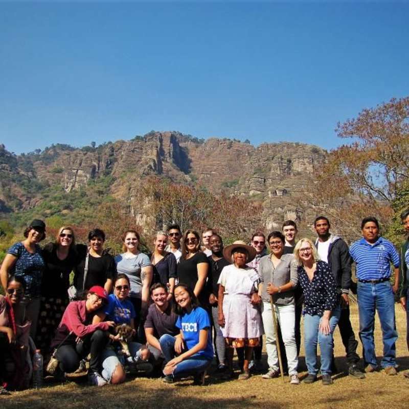 Student group in Amatlan