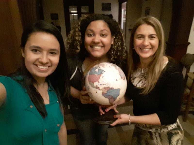 Group of interns traveling across South America