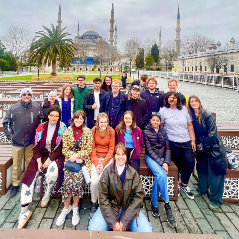 Group of SIT students in Jordan.