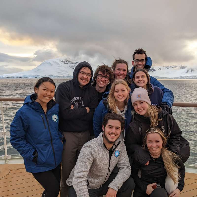 Group photo from ship