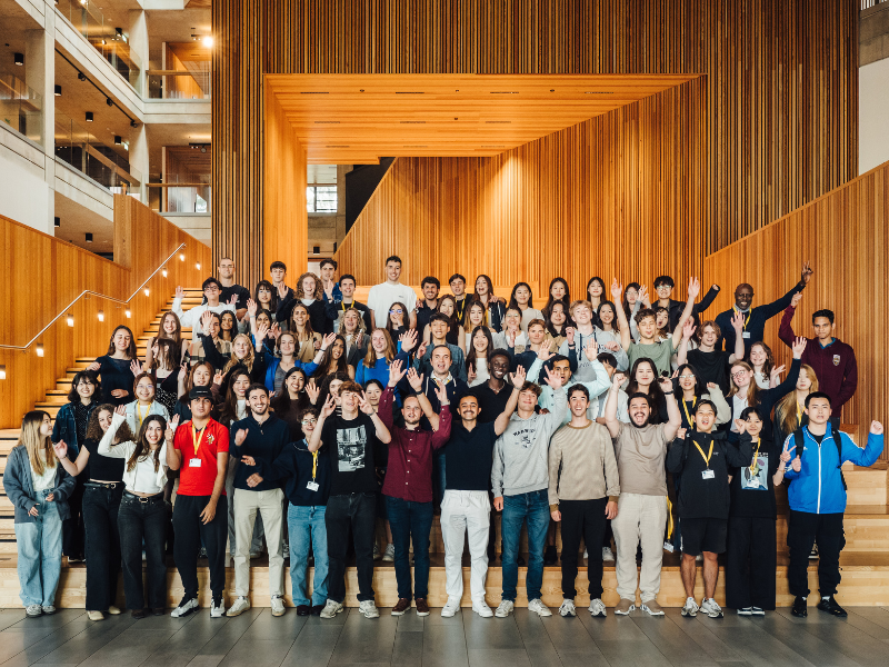 Group photo in FAB building