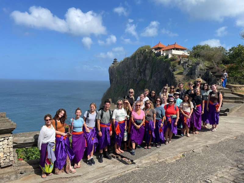Group photo in local dress