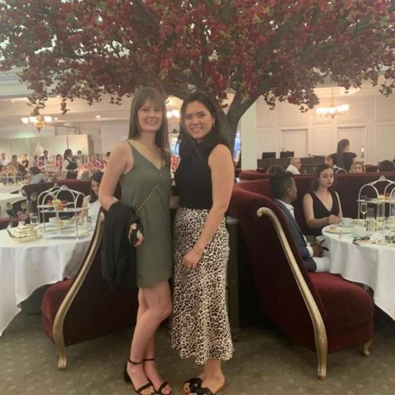 WE Interns in England Amy and Kelti